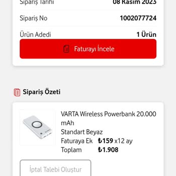 Vodafone'dan İade Ve Garanti Sorunu!