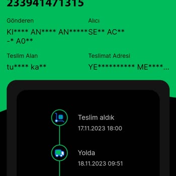 Kiğılı Giyim Siparişimin Farklı İsim Soy İsim Ve Telefon Numarası İle Kargolanması