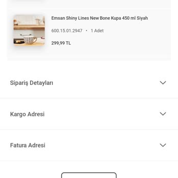 Emsan Mutfak Ürün Kargoya Verilmiyor