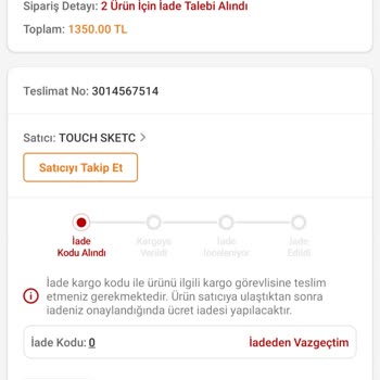 Trendyol Teslim Edilmeyen Ürünler