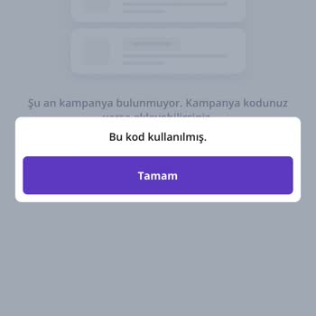 Getir'in Kupon İptal Etmesi