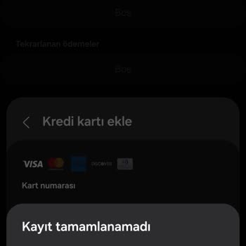 İninal Kartım Hesaba Eklenemedi