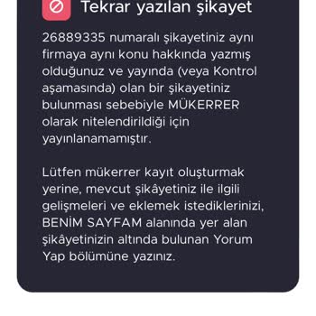 Sikayet.com Şikayetvar.com Şikayeti Yayınlamıyor