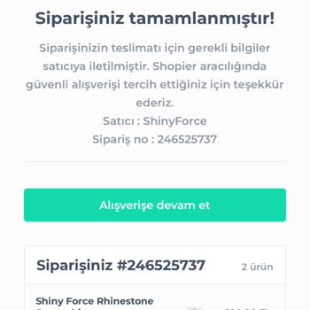 Shiny Force Siparişimin 1 Haftadır Gelmemesi