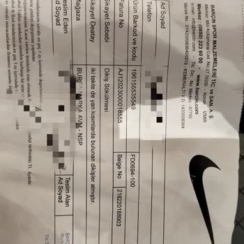 Nikeinturkiye.com Ayakkabı Dikişleri Söküldü