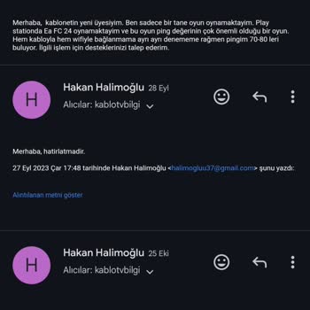 Kablo Net Oyun İçi MS Problemi