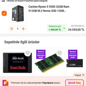 Hepsiburada Sepet İndirimini Yansıtmıyor