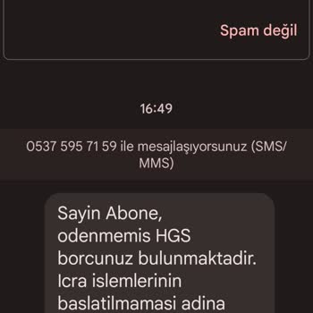 HGS Ve Karayolları Müdürlüğünün Dikkatini Çekmek İstiyorum