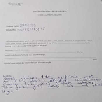 Horoz Lojistik Ne Değişim Ne De İade Alınıyor