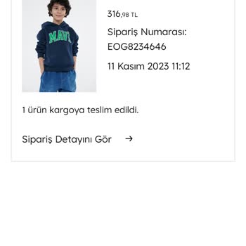 Mavi Siparişim Geldiği Halde Kargoda Gözüküyor
