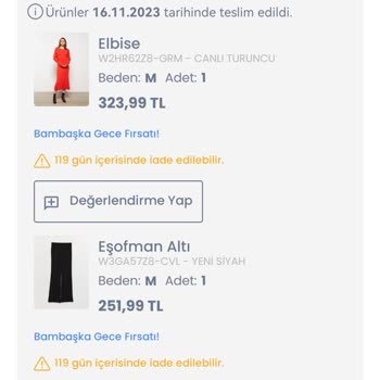 LCW'dan Kargom Açık Bir Şekilde Ürün Eksik Olarak Geldi