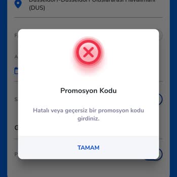 Yolcu 360 Adlı Araç Kiralama Firması Geçersiz Kampanya Kodu Gönderiyor