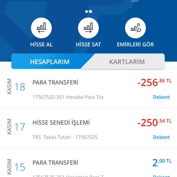 Denizbank Hisse Senedi Borç