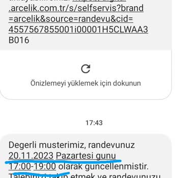 Arçelik Teknik Servis Kombi Arızasına Gelmedi. Başka Bir Güne Erteledi.