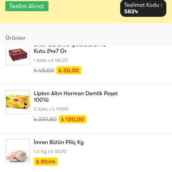Şok Marketler   Mobil Uygulaması Eksik Gelen Gramaj