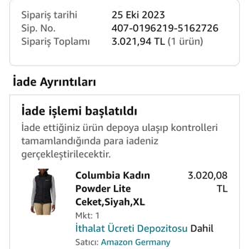 Amazon Yanlış Ürün Ve İade Süreci