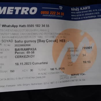 Metro Turizmin Bir Çalışanı