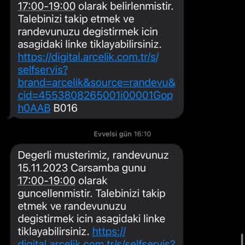 Arçelik Servis Kendi Kendine İptal