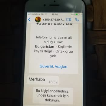 WhatsApp Yabancı Numara Tarafından WhatsApp Mesajı Almak.