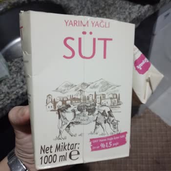 A101'den Aldığım Süt