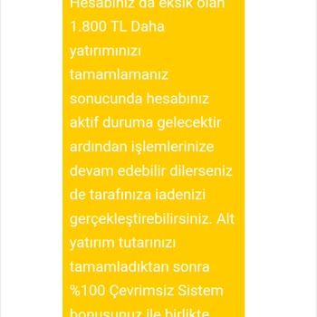 Sekabet Paramın İadesini İstiyorum.