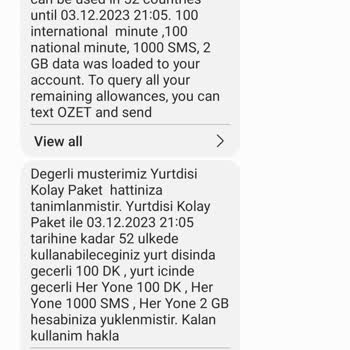Vodafone Yurt Dışı İnternet Yüklemiyor
