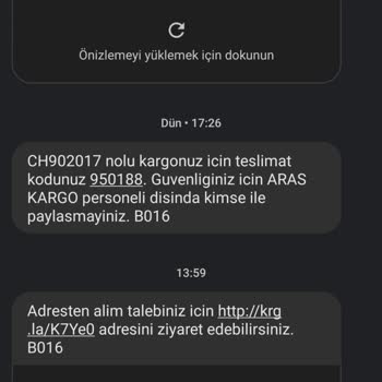 Aras Kargo Hasarlı Kırık Ürün