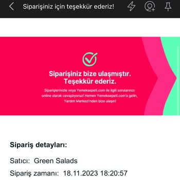 Yemeksepeti Bildirimsiz Sipariş İptali