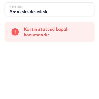 Belbim (İstanbulkart) Kart Statüsü Kapalıdır