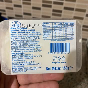 A101 Milkten Rolü Kaymak
