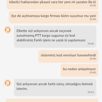 Trendyol PTT İade Kodu Vermiyor