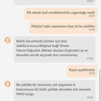 Trendyol PTT İade Kodu Vermiyor