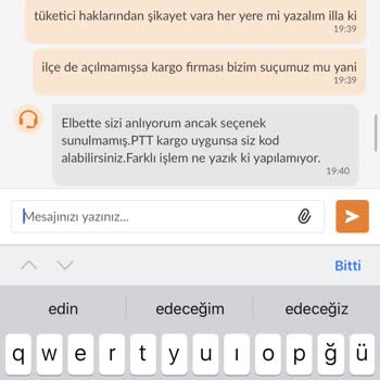 Trendyol PTT İade Kodu Vermiyor