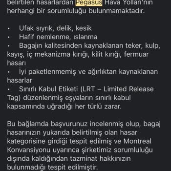 Pegasus Valizimi Kaybetti Ve Haklarımı Vermiyor