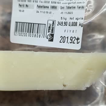 Gürtat Mandıra ve Şarküteri Gürtat Peynirinden Böcek Çıktı