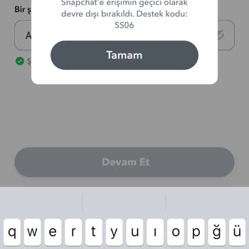 Snapchat Destek Kodu SS06