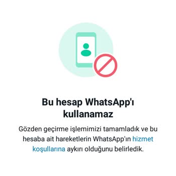 WhatsApp Hesabım Kapatıldı