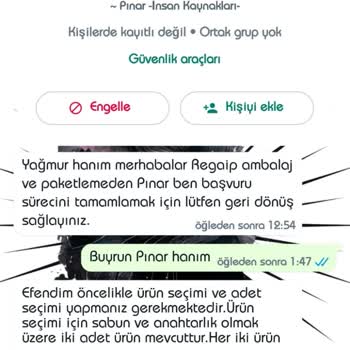 Regaip Ambalaj Evde Paketleme Yanıltması