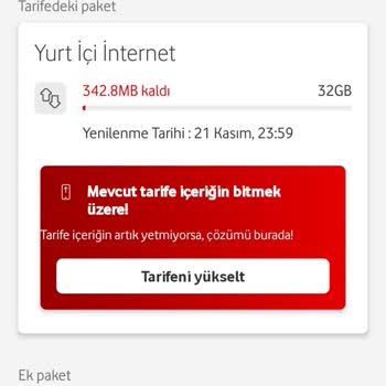 Vodafone Faturalı Hatalı Aşım Ücreti Tanımlanması