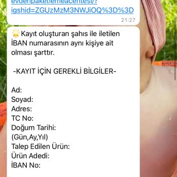 Paketleme Acentesi Kişisel Bilgilerimi Aldı