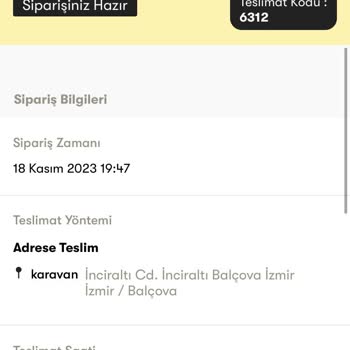 Cepte Şok Sipariş Teslim Edilmedi