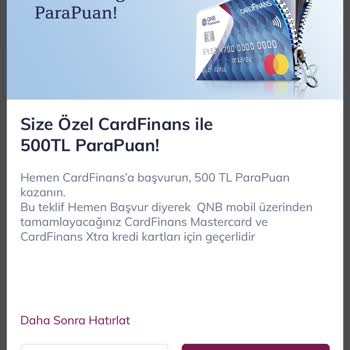 QNB Finansbank'ın Saçma Teklifleri
