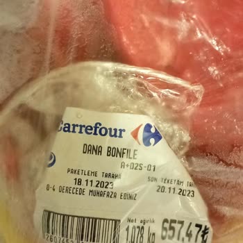 Carrefour SA Yanlış Kararmış Et