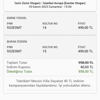 Villa Seyahat Otobüste Sigara İçilmesi