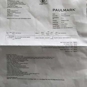 Paul Mark Eksik Ürün Gönderimi Ve Paket Üzerindeki Yanlış Adet Sayımı