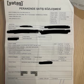 Yataş/ Enza Home İlgisi, Kalitesi Bitmiş