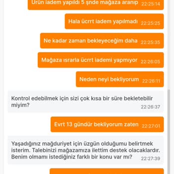 Migros Sanal Market Para İadesi Yapmıyor