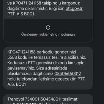 PTT Kargonun Sorumsuzluğu