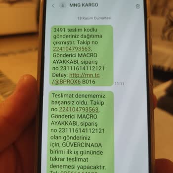 MNG Kargo Gönderi Teslimatı Yapmıyor.