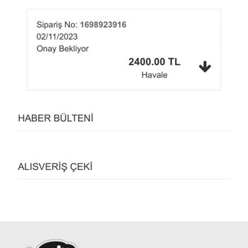 Atmaca Spor Mağazası Ürünlerim Elime Ulaşmada
